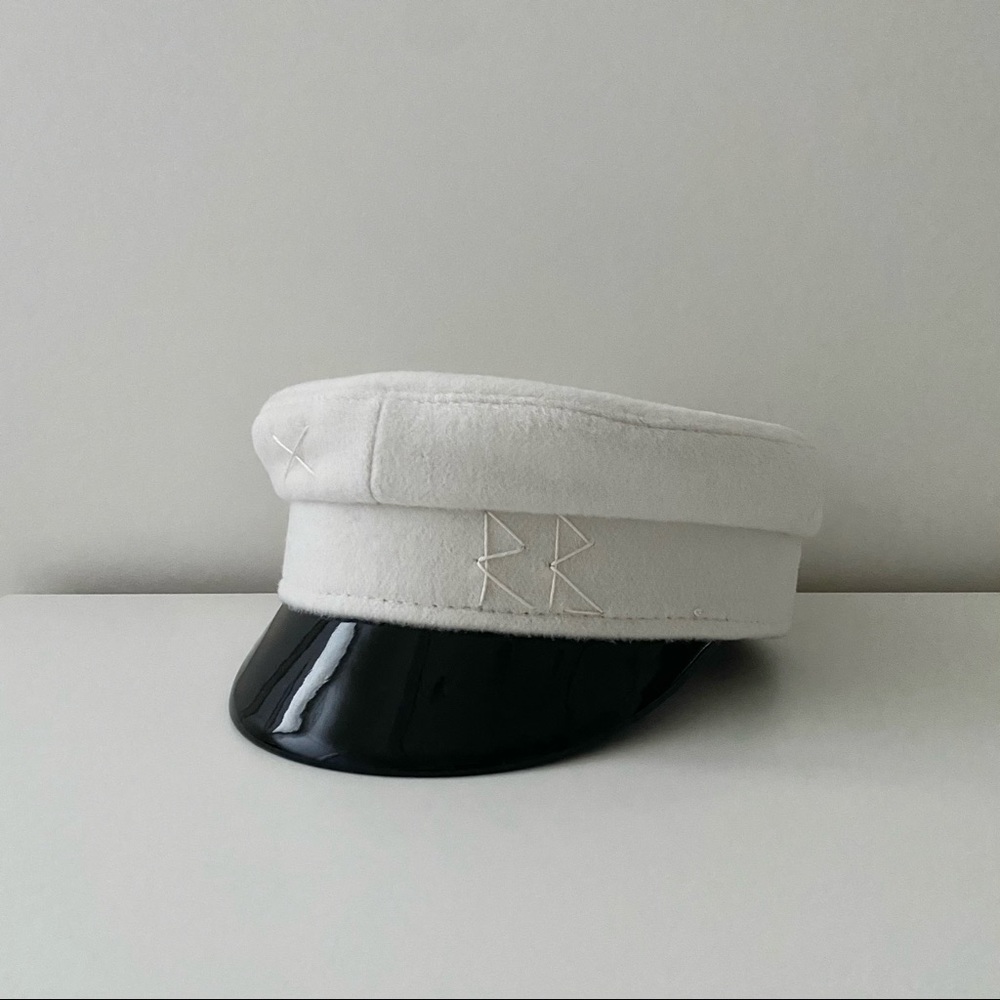 Ruslan Bakinskiy White Wool Baker Boy Cap